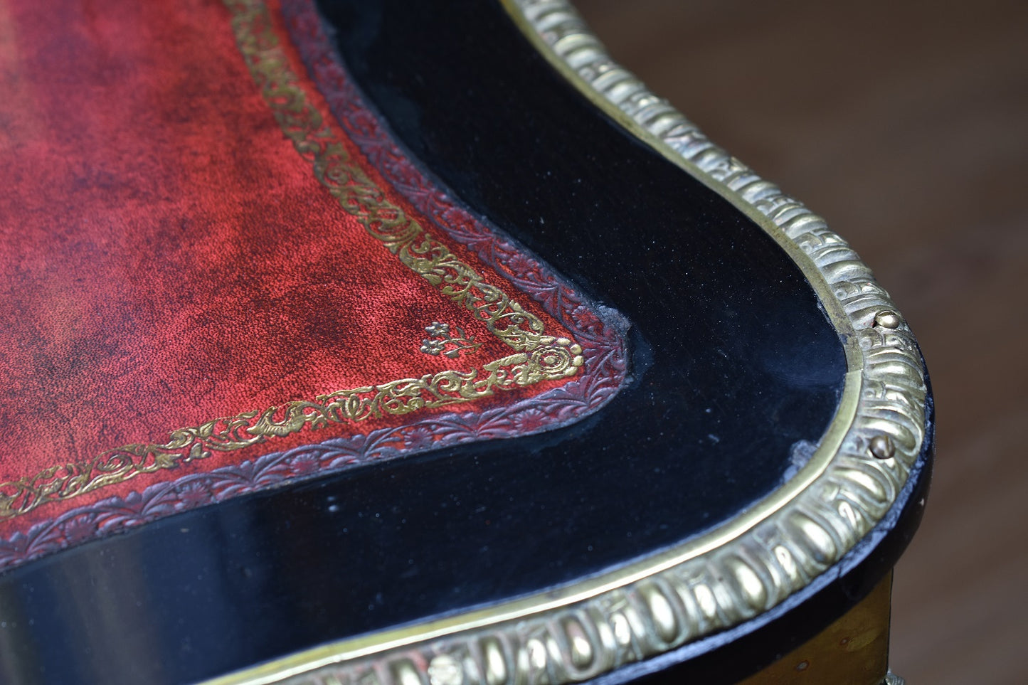 19th Century Ebonised Boulle Bonheur Du Jour Writing Table