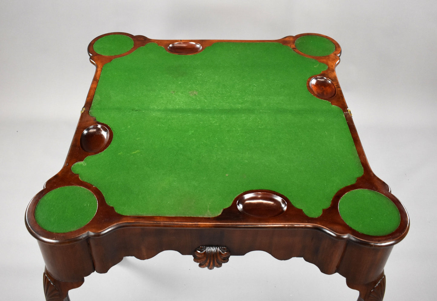 George II Irish Mahogany Card Table