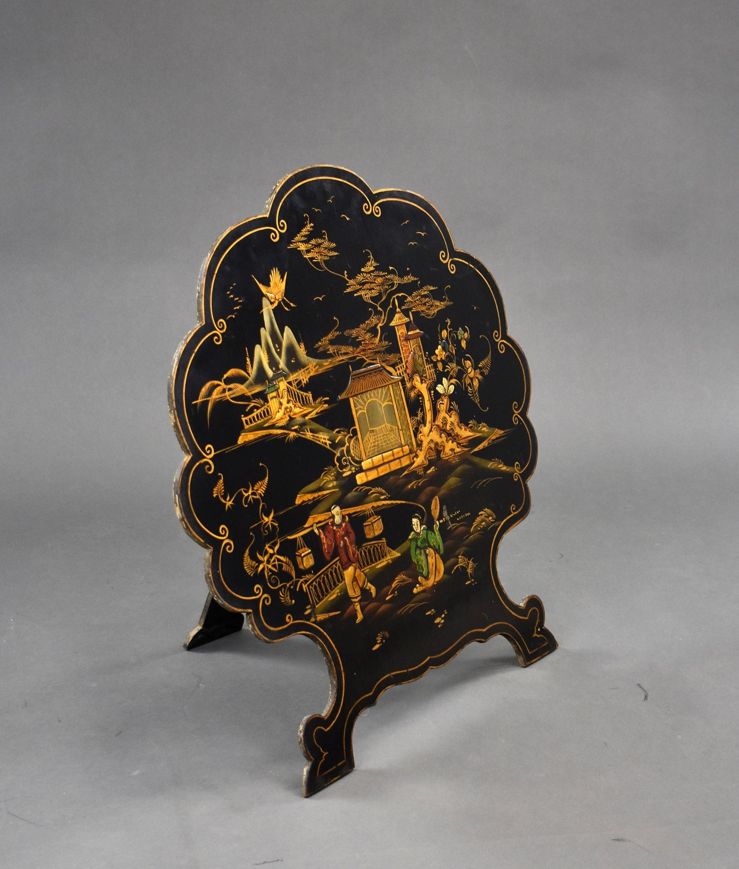 20th Century Chinese Chinoiserie Fire Screen