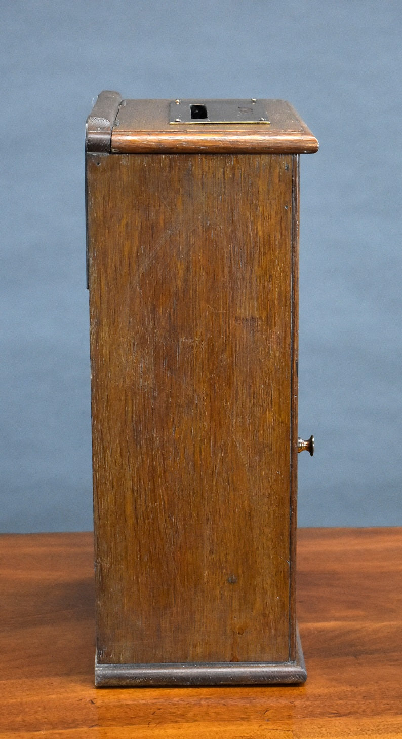 20th Century Oak Hotel Post Box