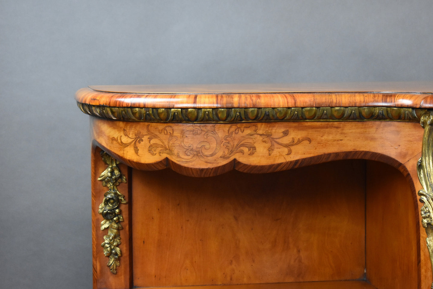 Victorian Burr Walnut Credenza