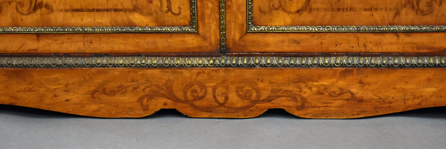 Victorian Burr Walnut Credenza