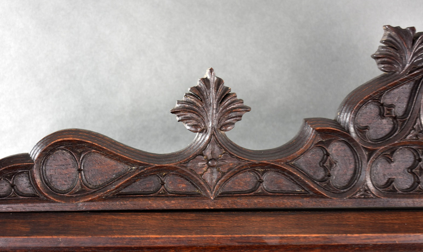 French Oak Carved Settle/Bench