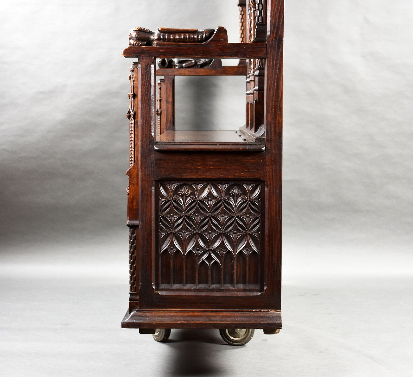 French Oak Carved Settle/Bench