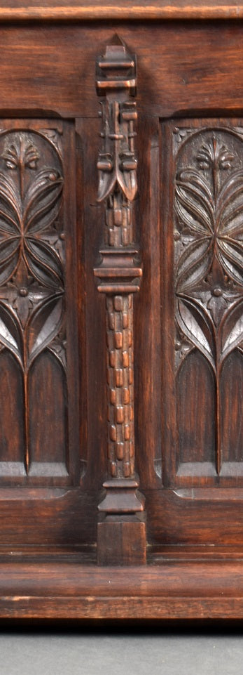 French Oak Carved Settle/Bench