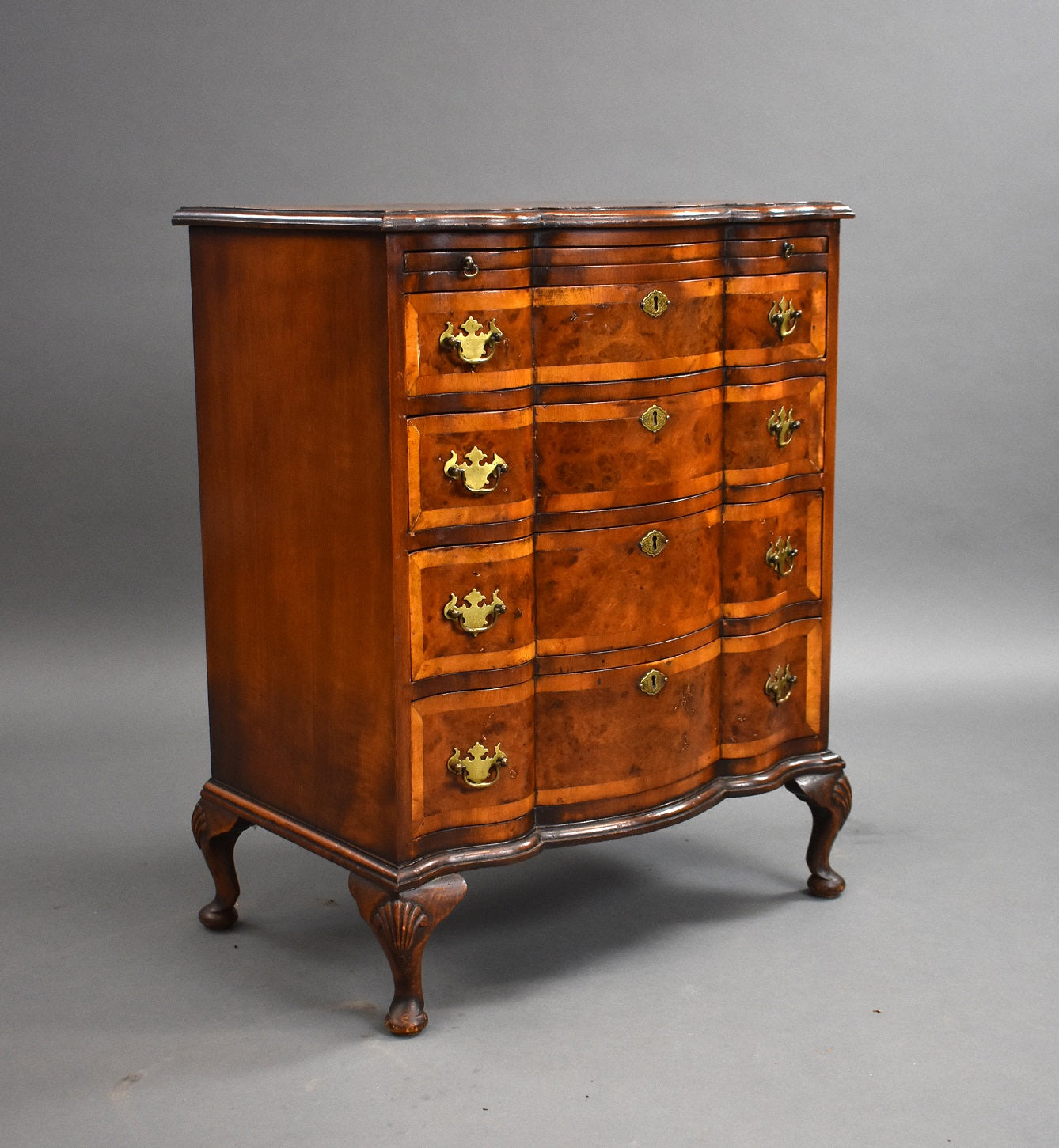 Antique Burr Walnut Chest Drawers