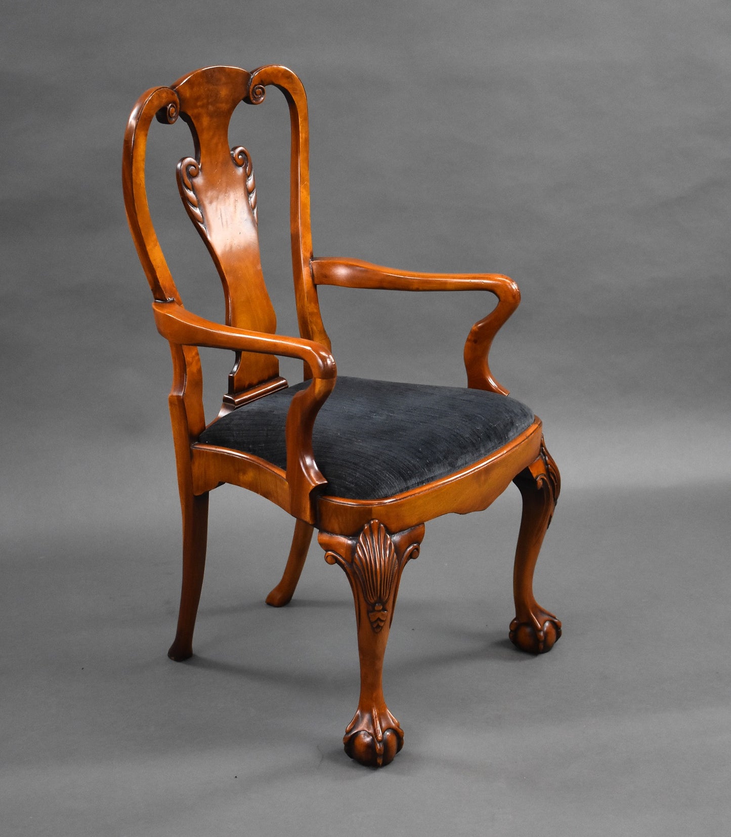 Set 10 George II Style Walnut Dining Chairs