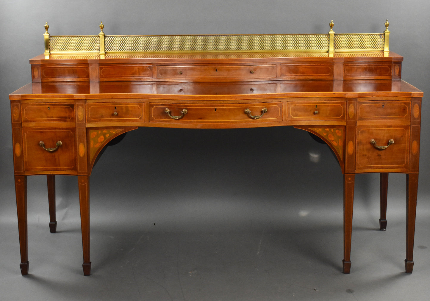 Quality Edwardian Mahogany & Inlaid Sideboard