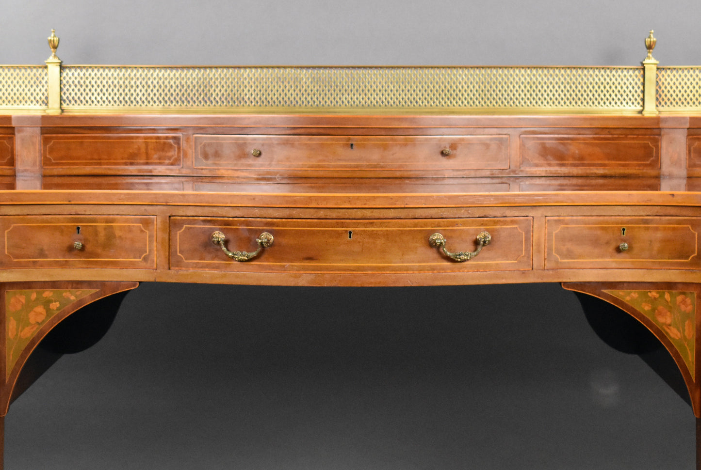 Quality Edwardian Mahogany & Inlaid Sideboard