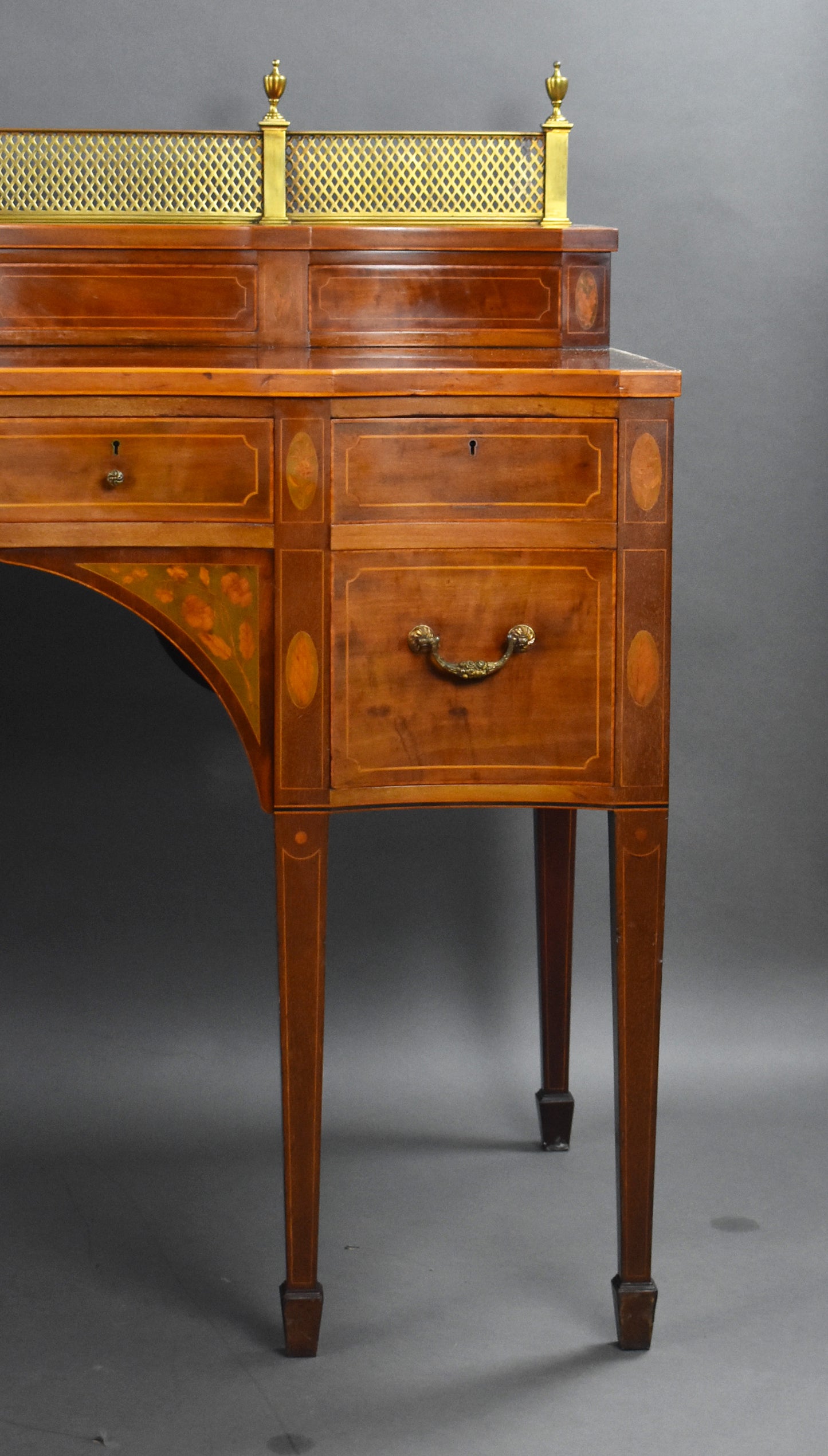 Quality Edwardian Mahogany & Inlaid Sideboard