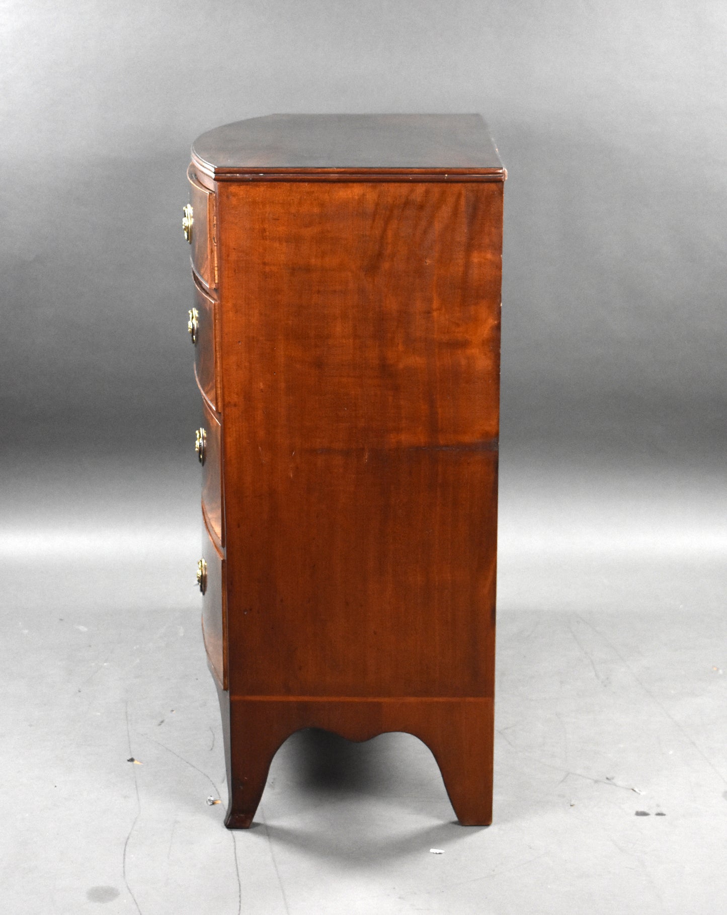 Regency Mahogany Bowfront Chest