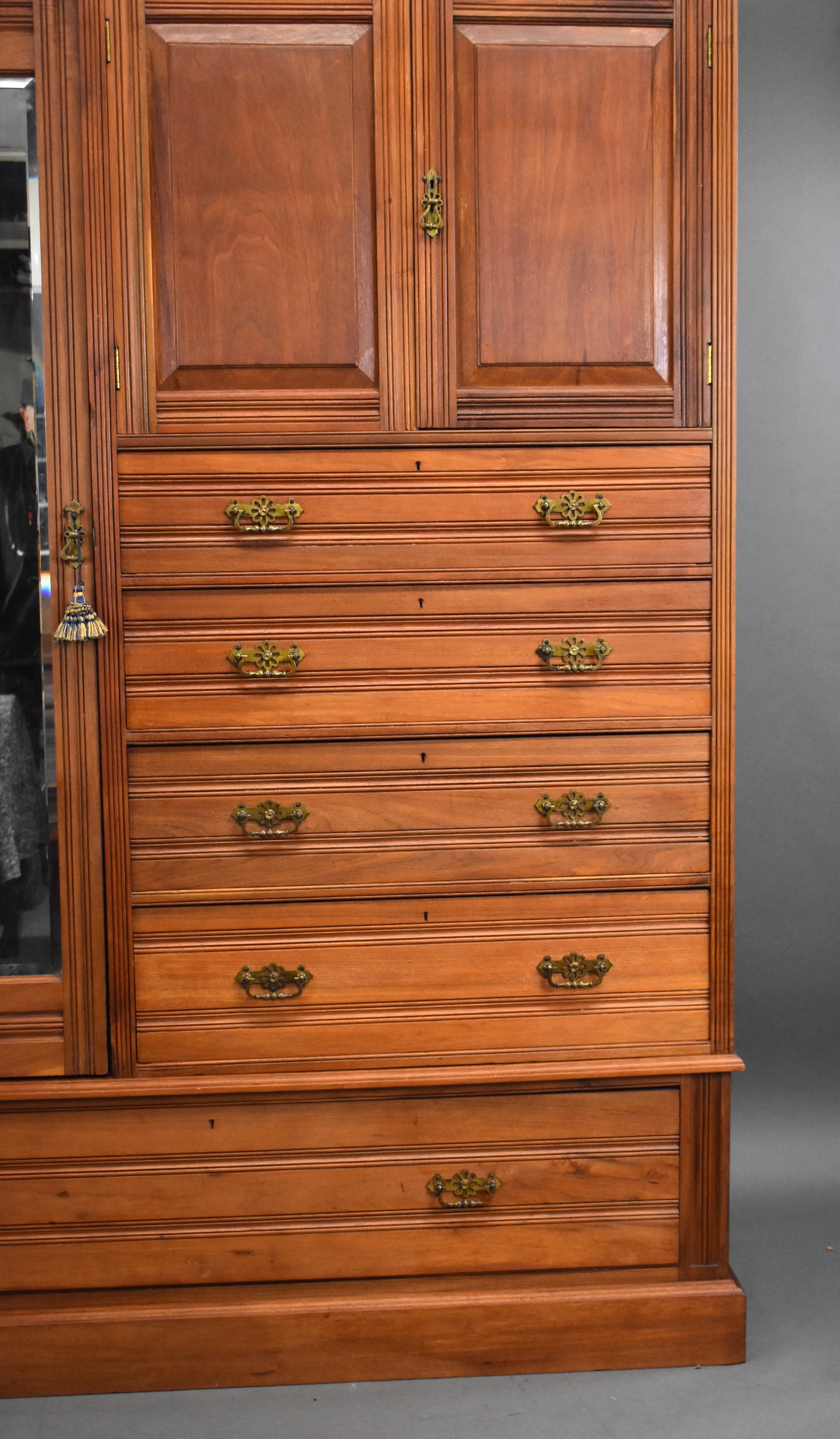 Edwardian Walnut Wardrobe
