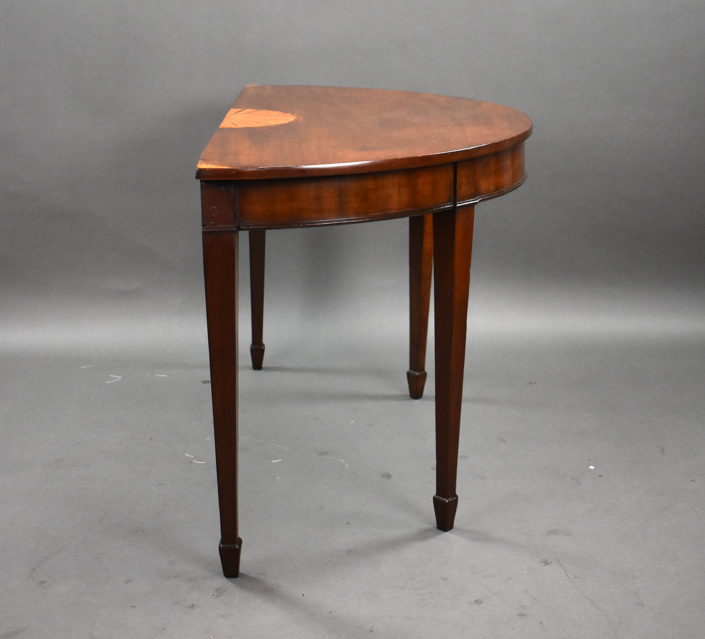 Pair Georgian Inlaid Mahogany Consol Tables