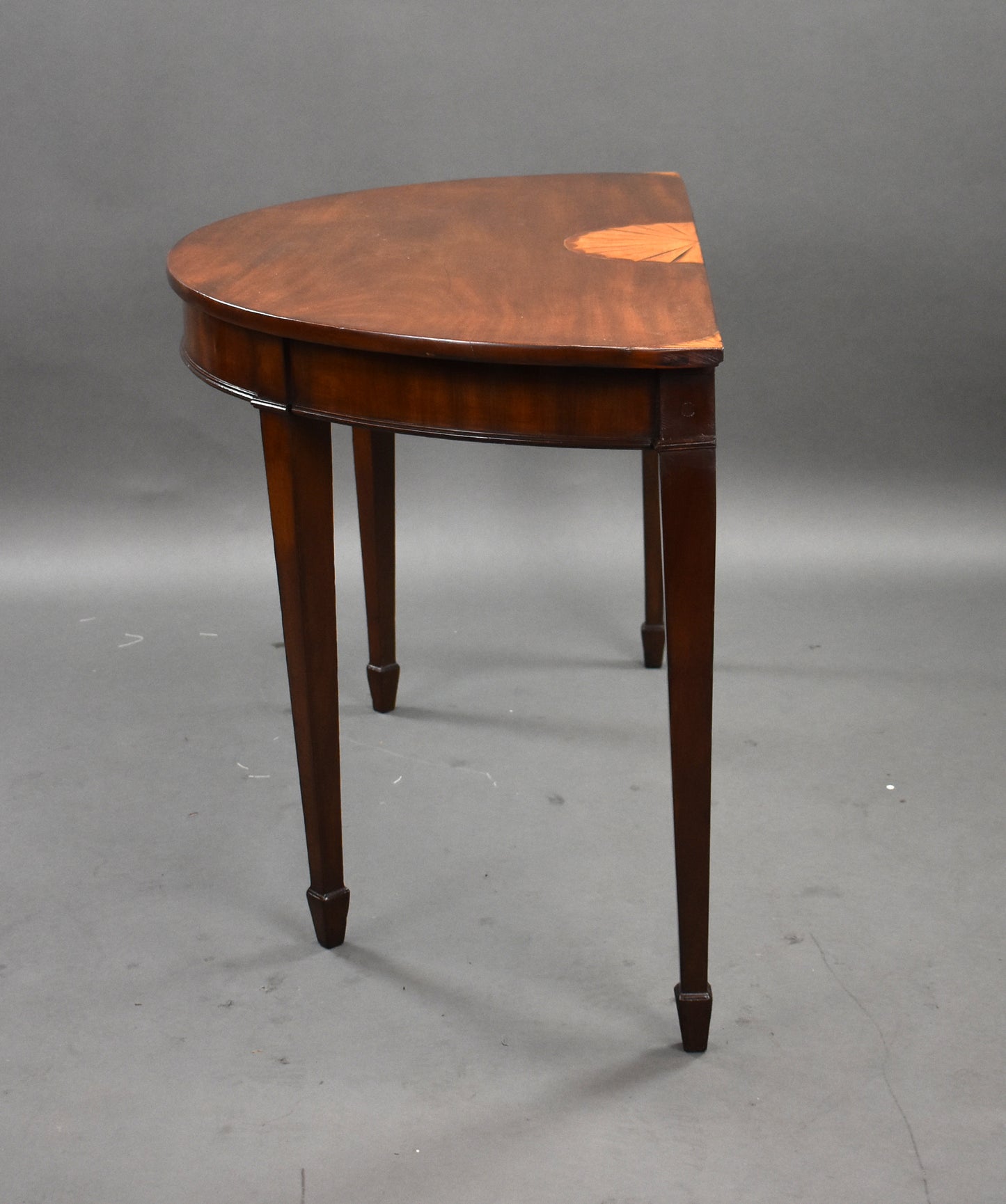 Pair Georgian Inlaid Mahogany Consol Tables