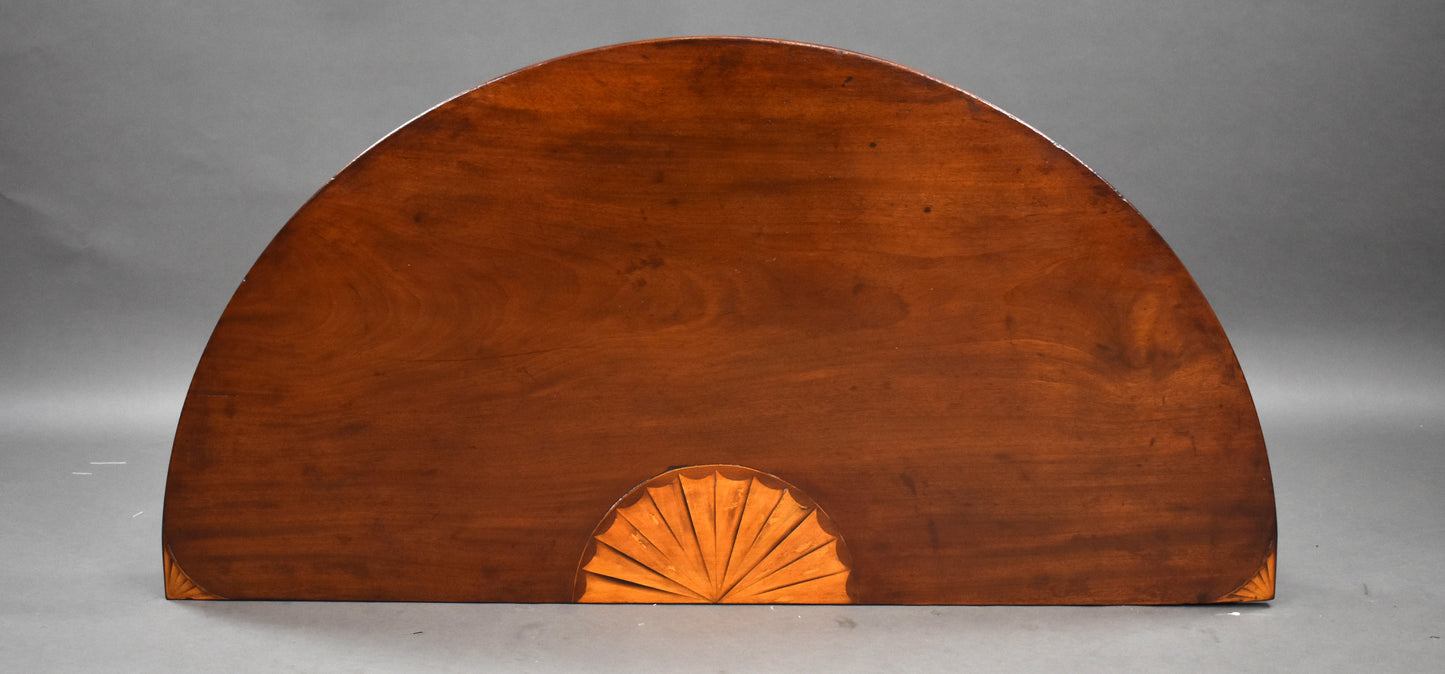 Pair Georgian Inlaid Mahogany Consol Tables