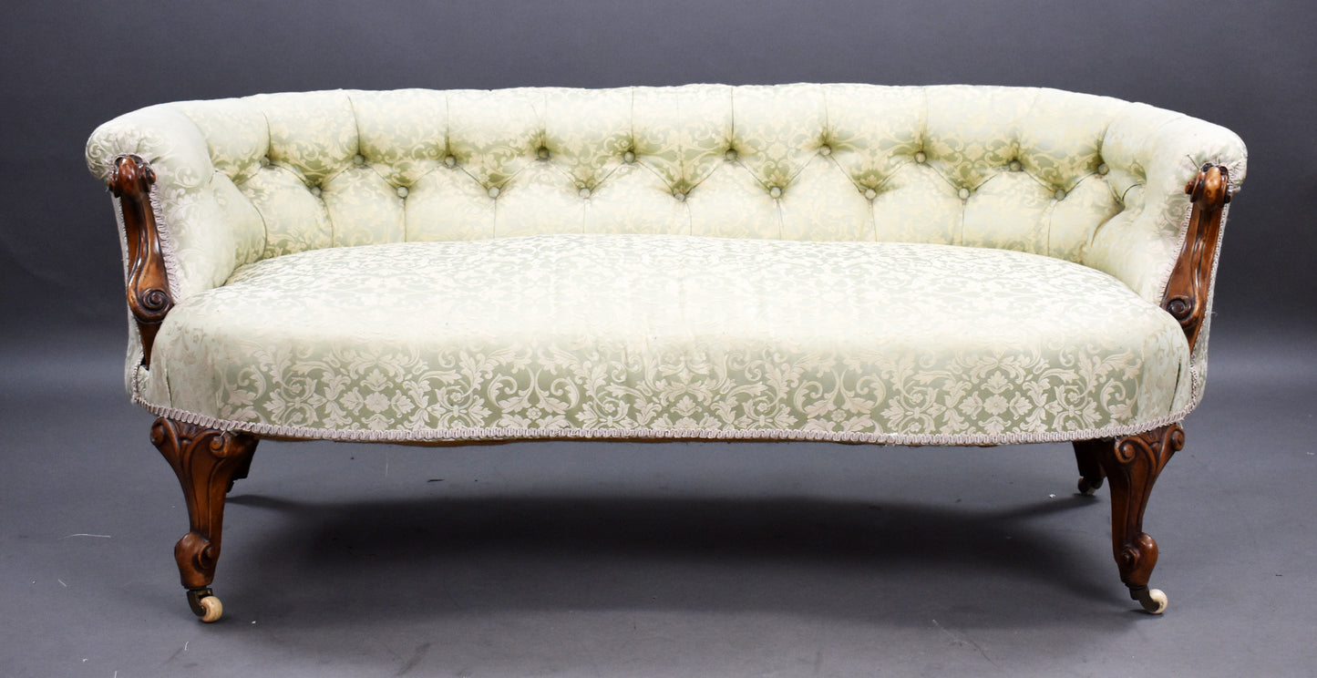 Victorian Walnut Sofa