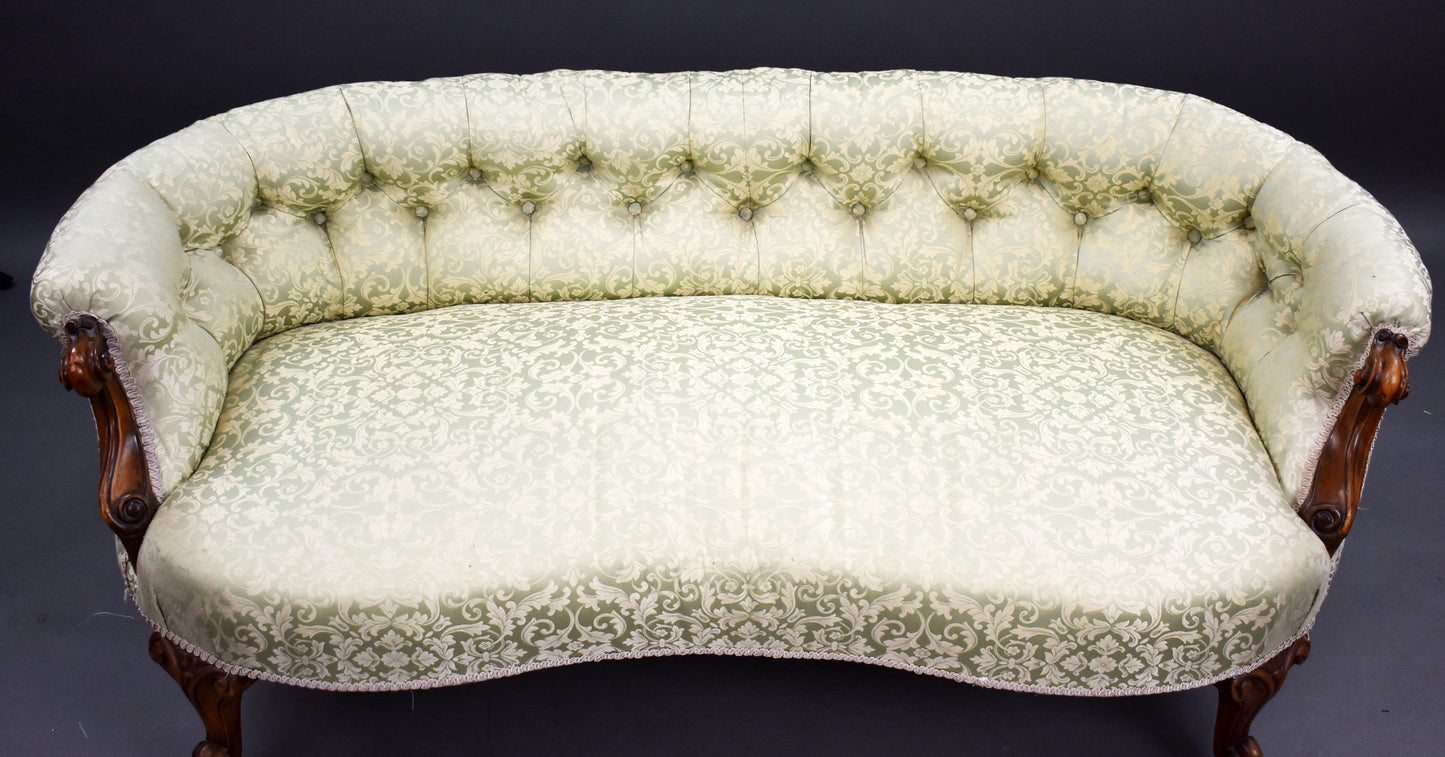 Victorian Walnut Sofa