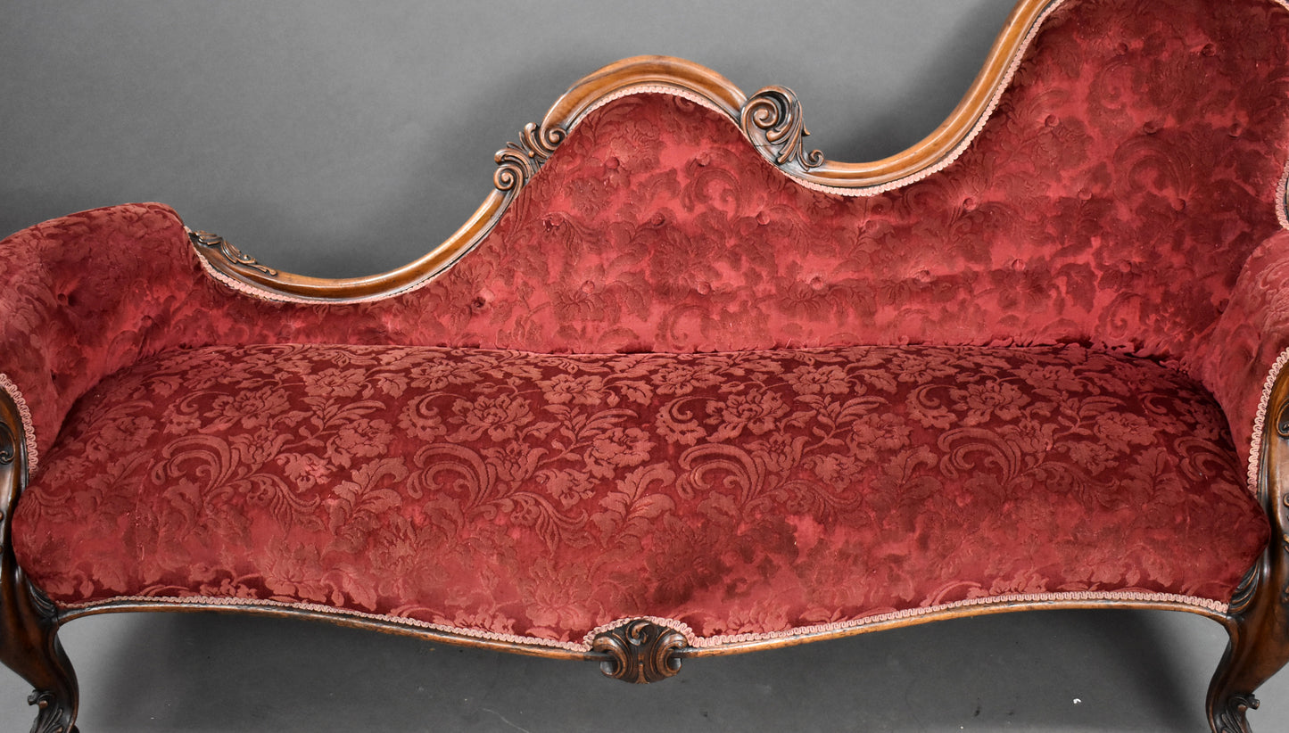 Victorian Mahogany Chaise Lounge