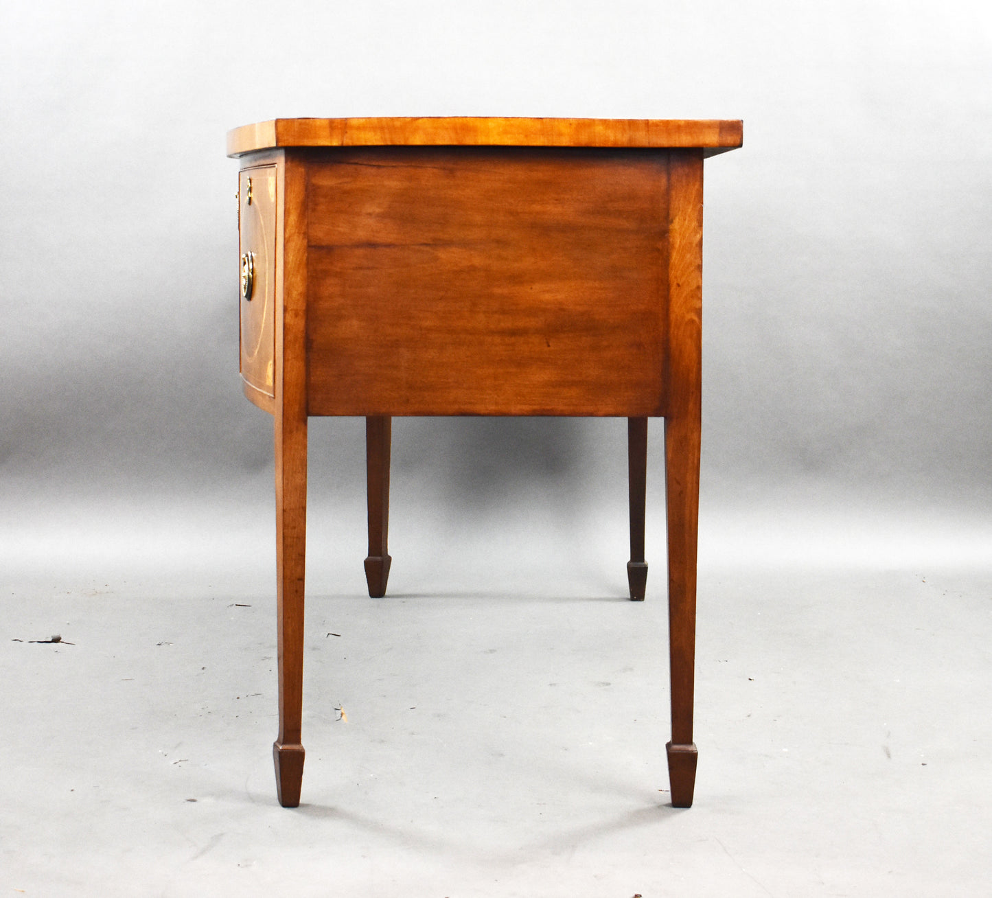 Antique Georgian Mahogany Inlaid Bow Front Sideboard