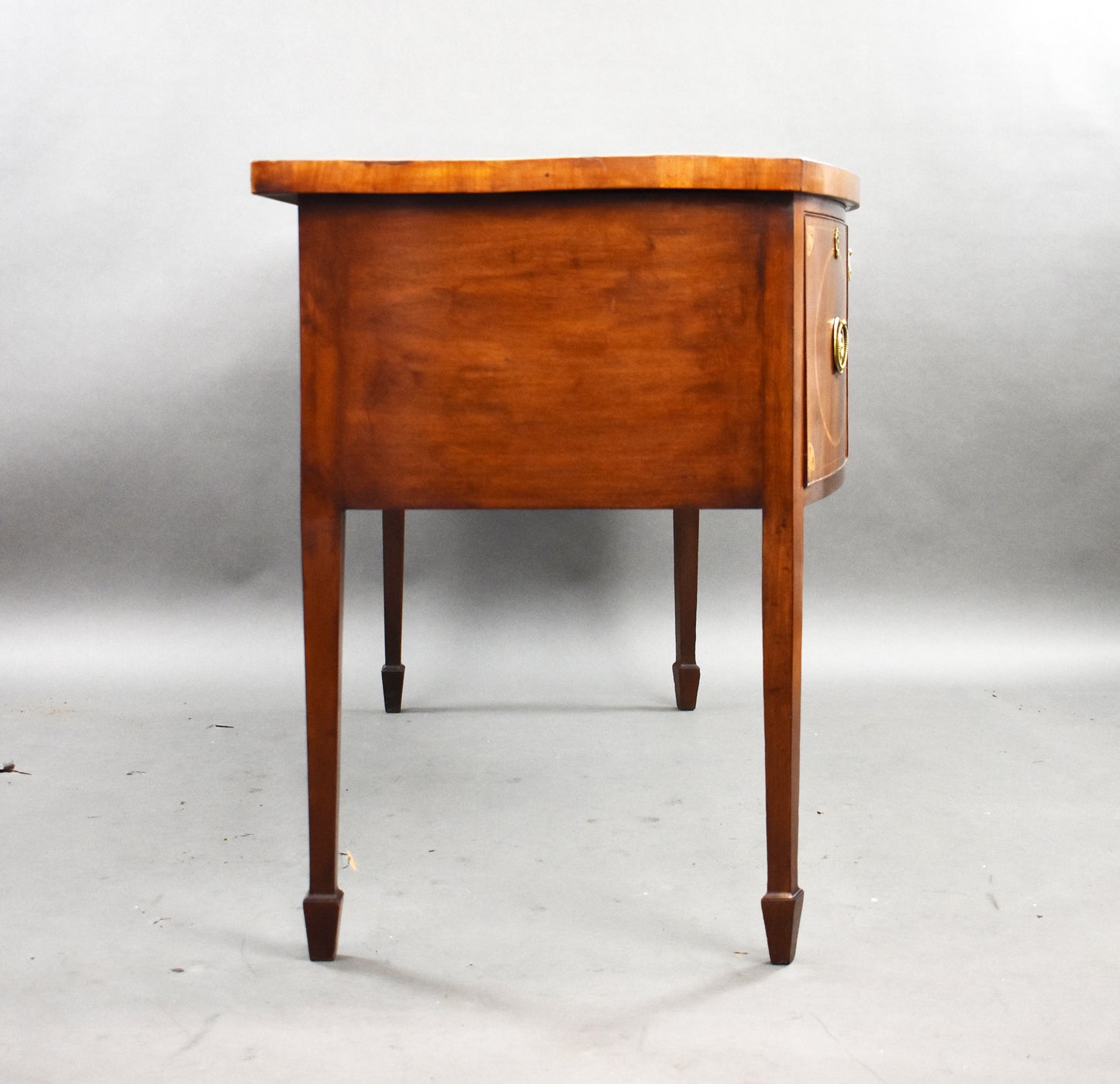 Antique Georgian Mahogany Inlaid Bow Front Sideboard