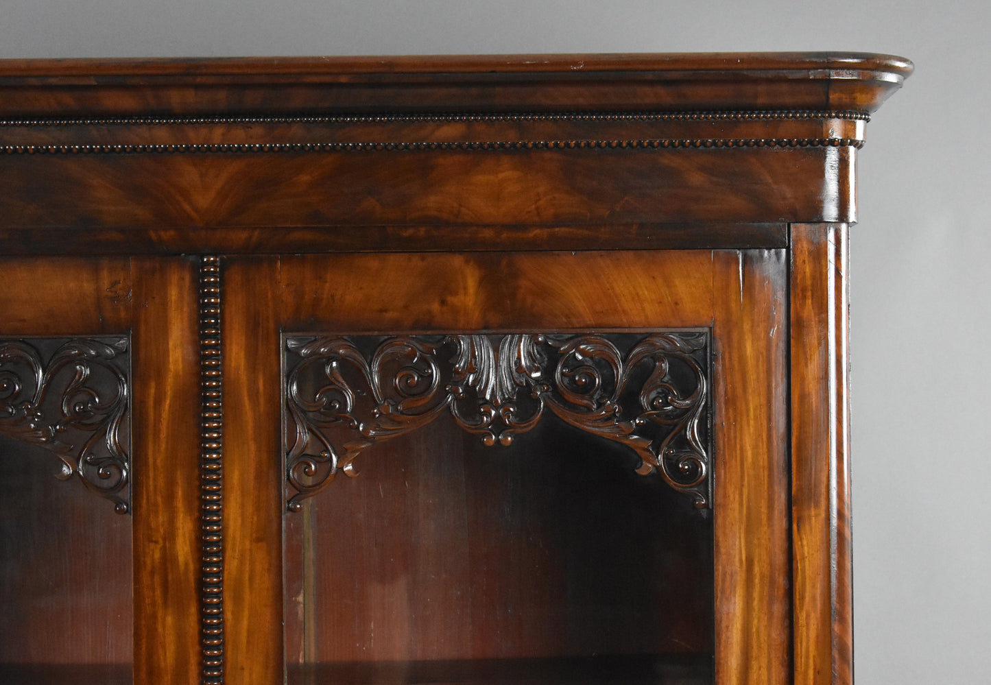 19th Century Continental Mahogany Bookcase