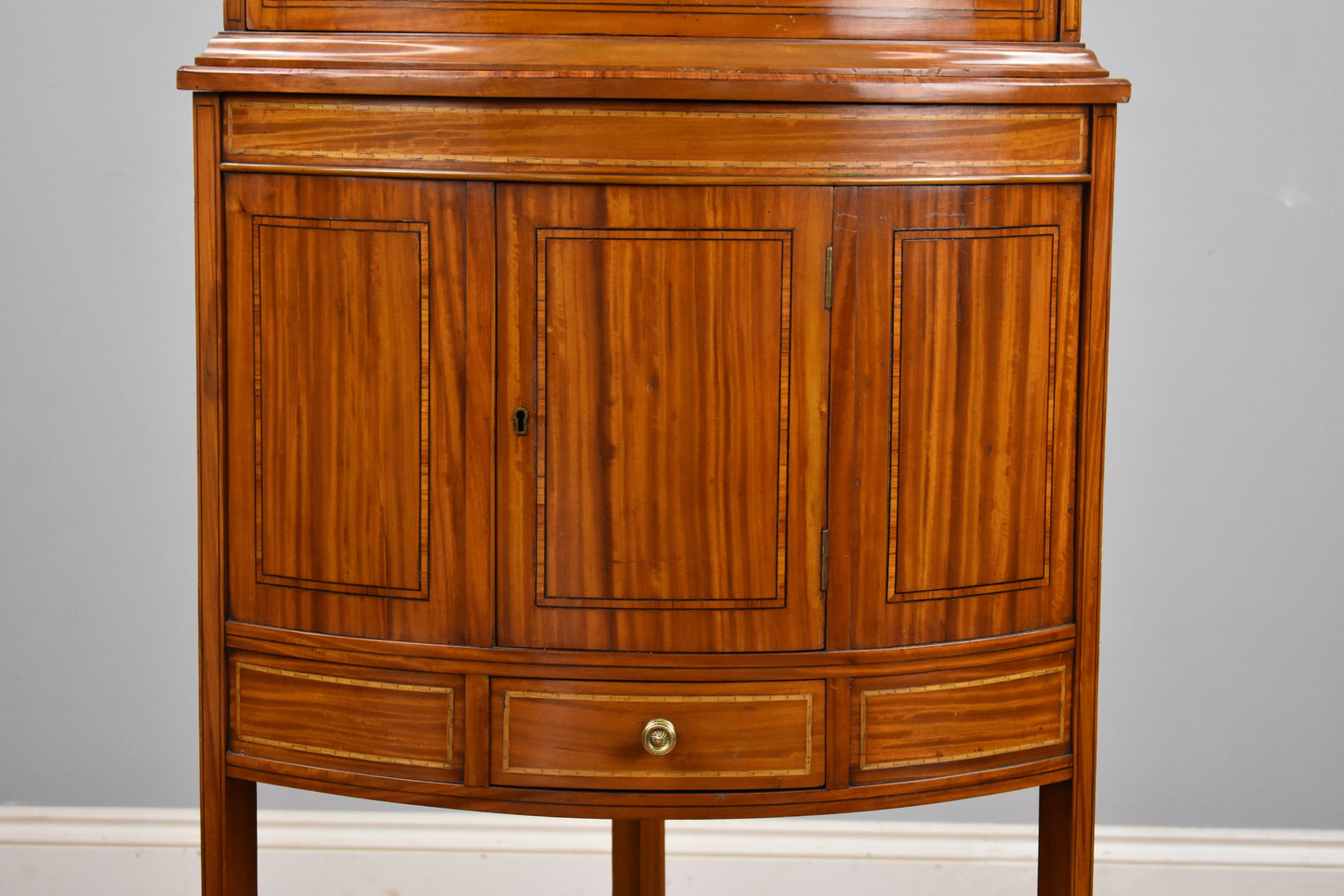 19th Century Satinwood Corner Cabinet