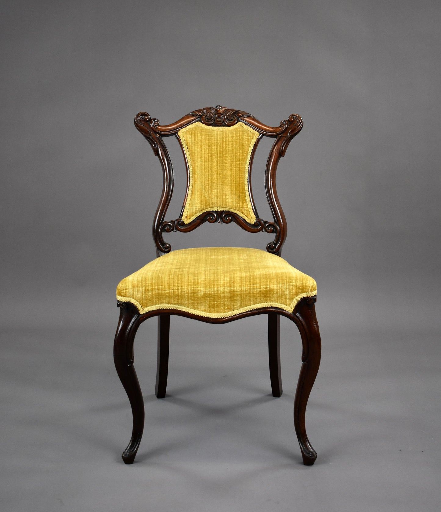 Pair 19th Century Victorian Rosewood Chairs