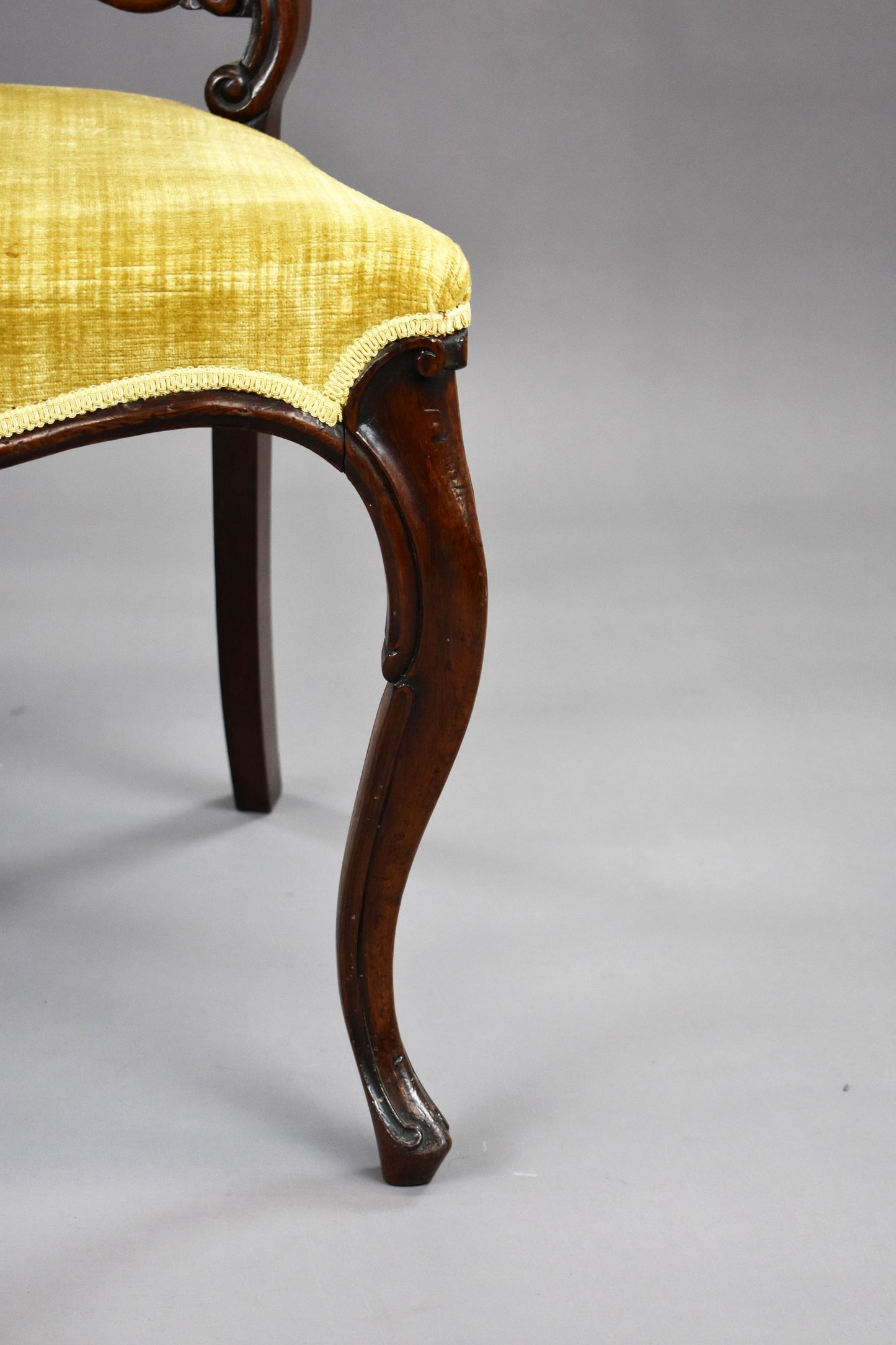 Pair 19th Century Victorian Rosewood Chairs