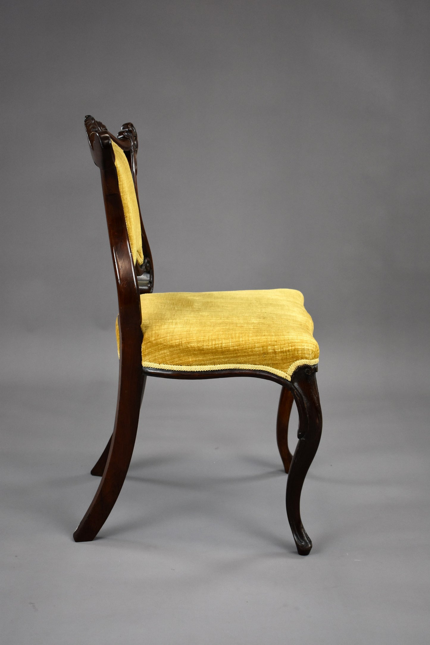 Pair 19th Century Victorian Rosewood Chairs