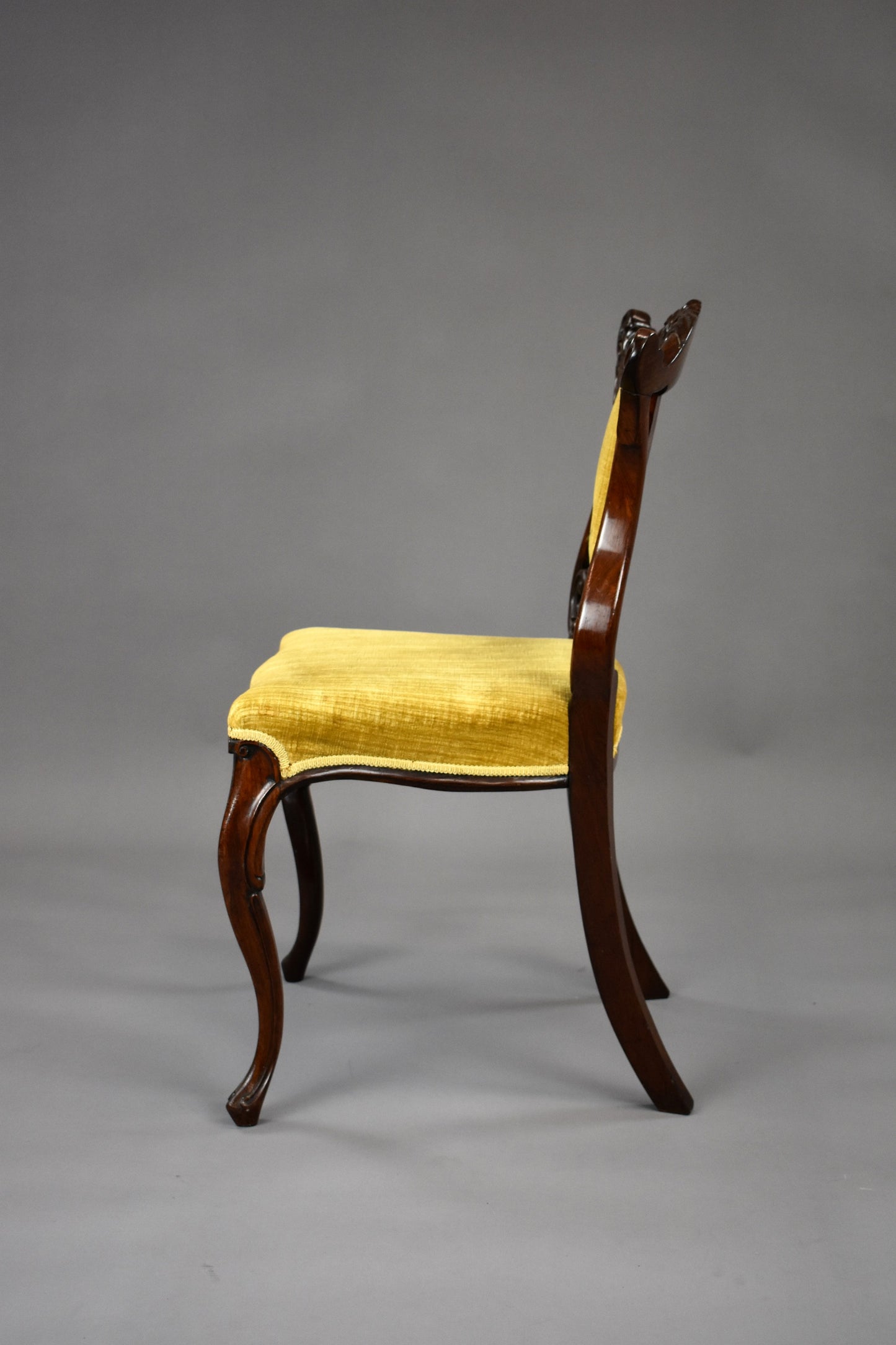 Pair 19th Century Victorian Rosewood Chairs