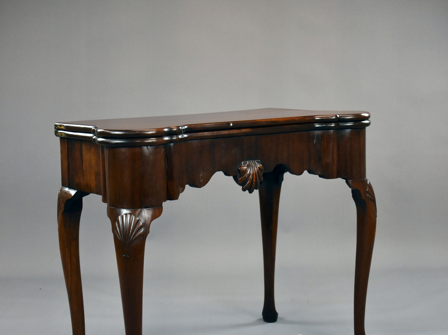 George II Irish Mahogany Card Table