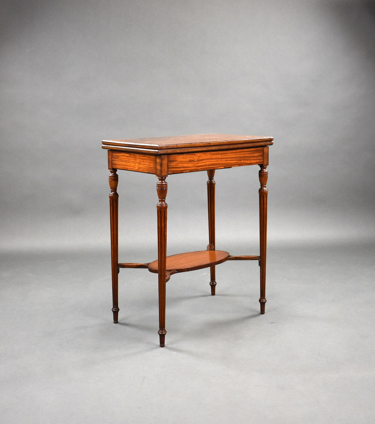 Edwardian Satinwood Card Table