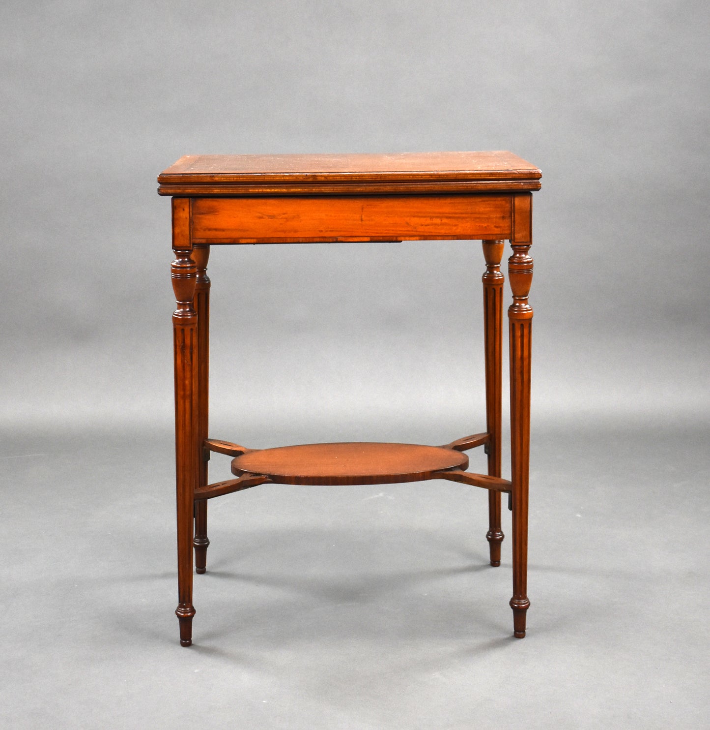 Edwardian Satinwood Card Table