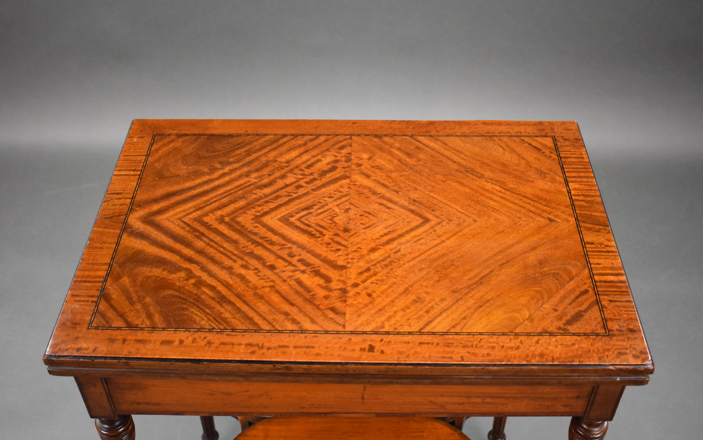 Edwardian Satinwood Card Table