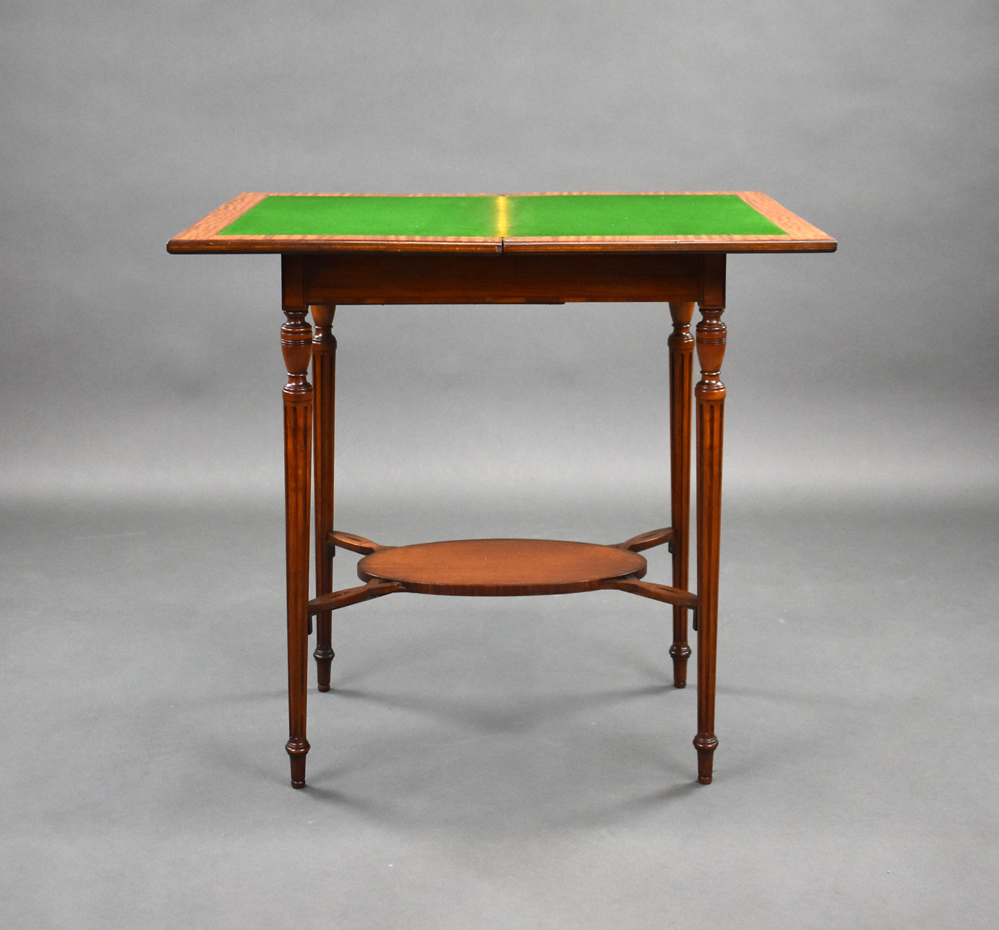 Edwardian Satinwood Card Table