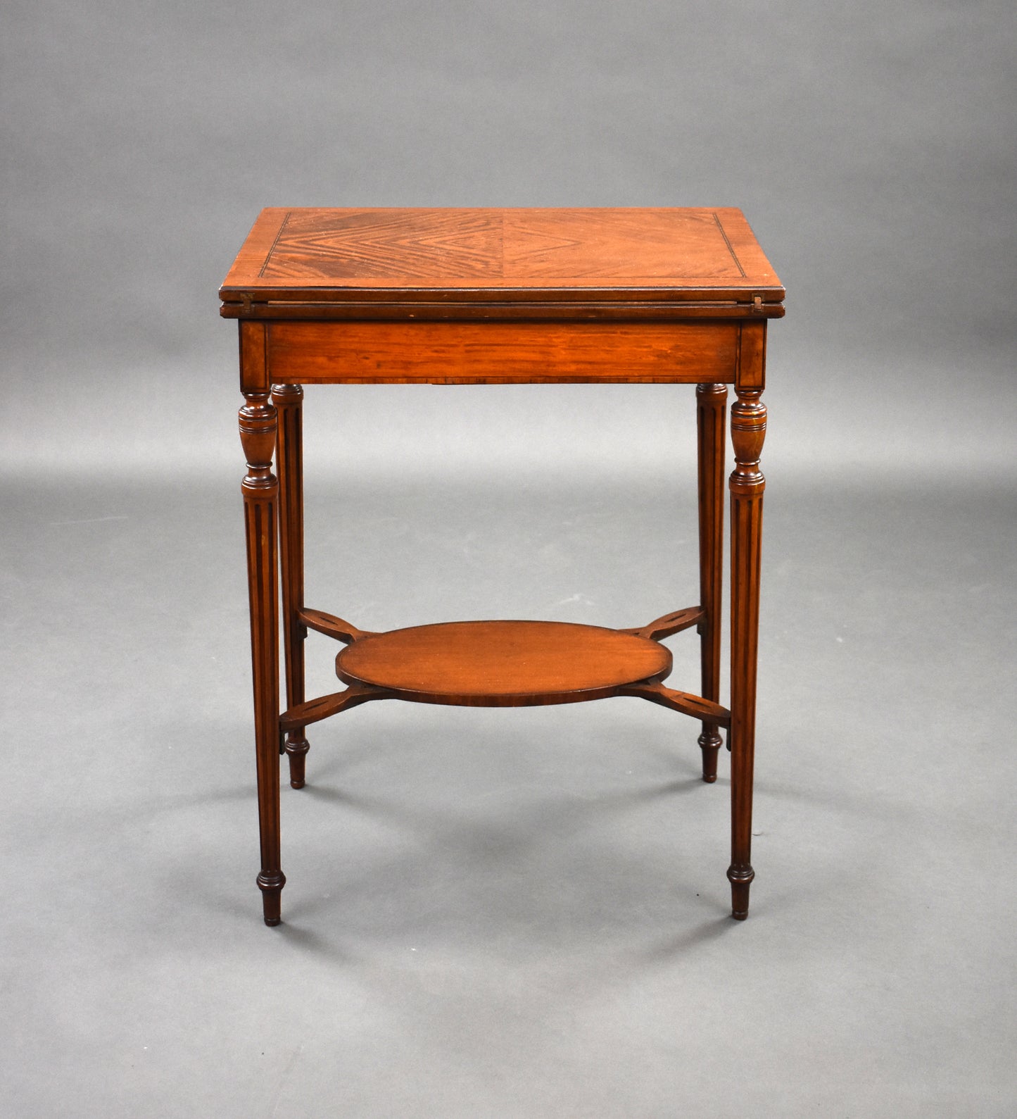 Edwardian Satinwood Card Table