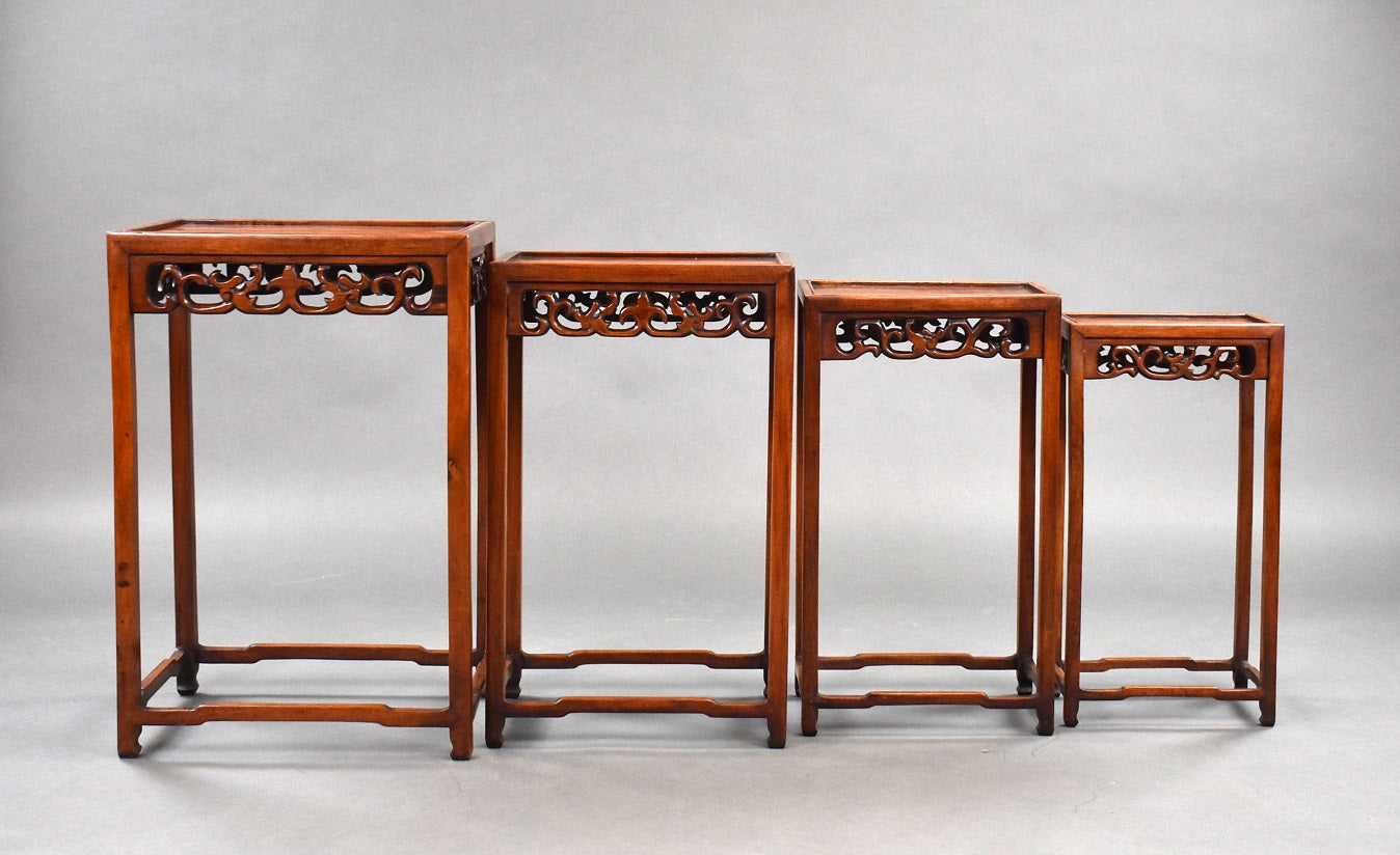 Set Four Chinese Hardwood Tables