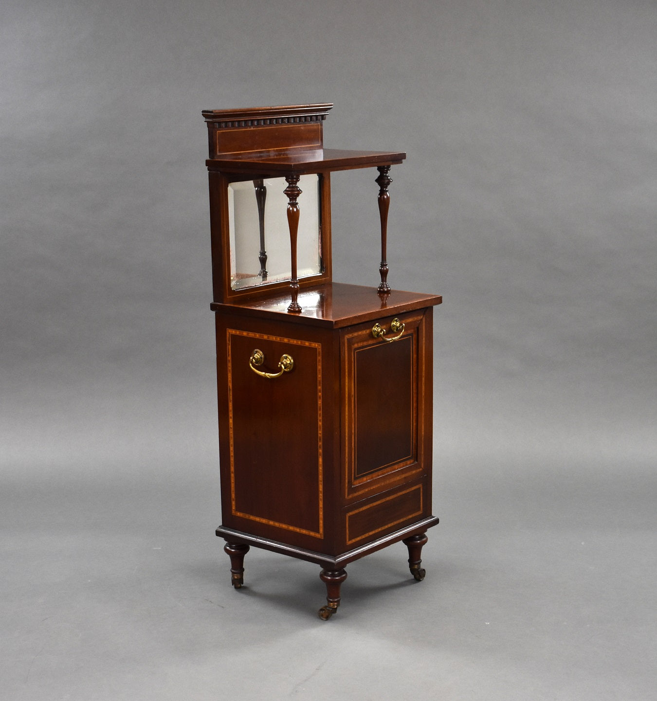 Edwardian Mahogany Coal Purdonium