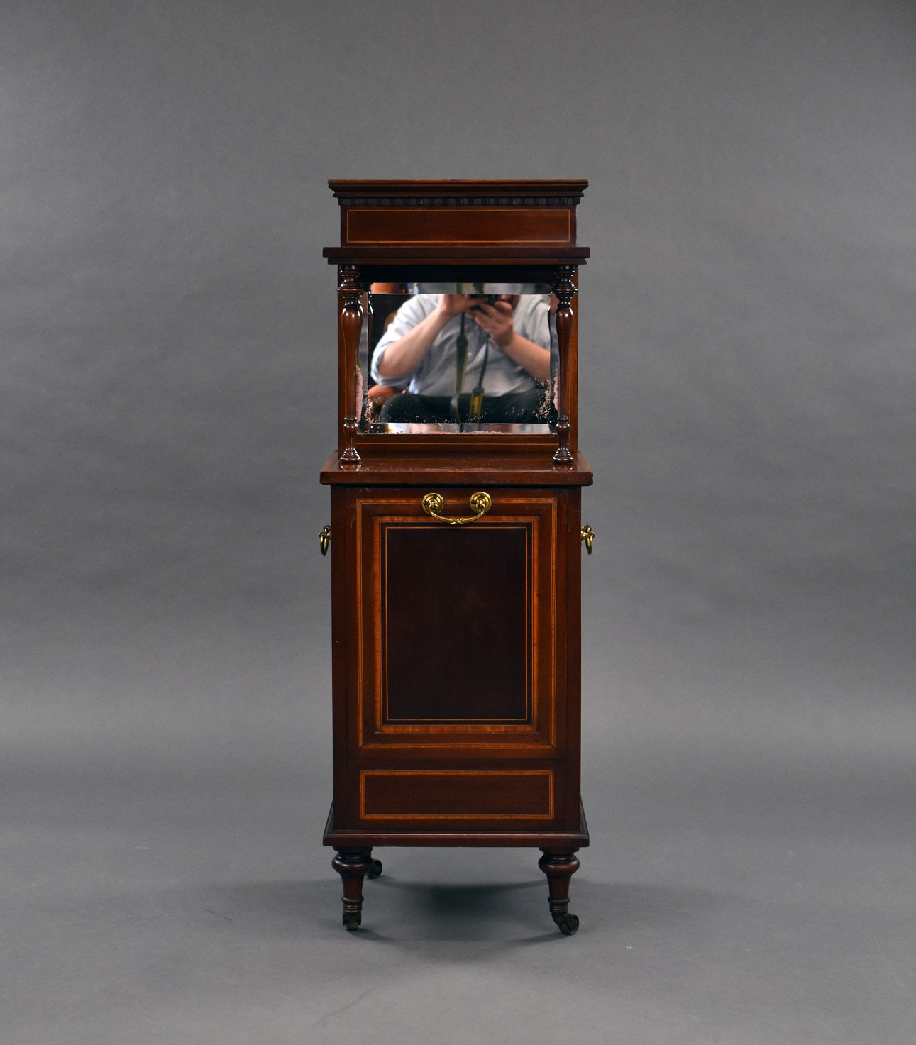 Edwardian Mahogany Coal Purdonium