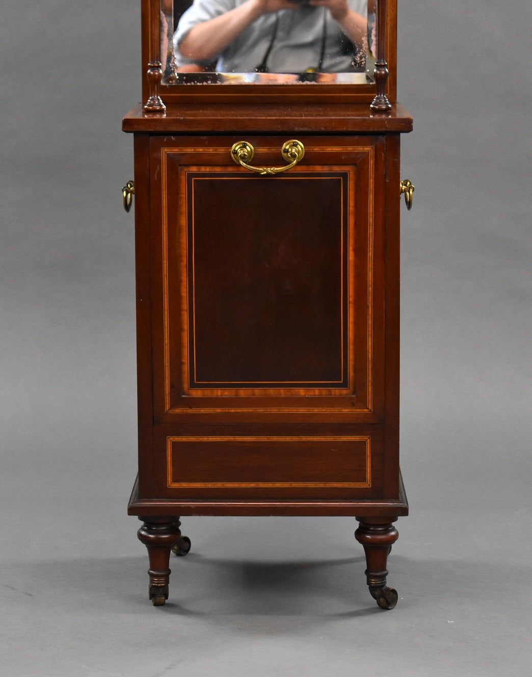 Edwardian Mahogany Coal Purdonium