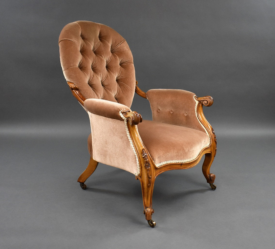 Victorian Walnut Armchair