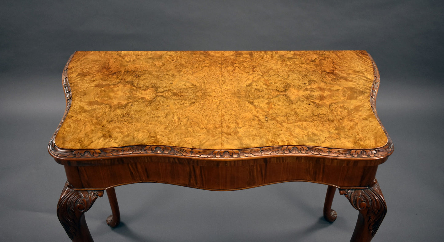 1930s Walnut Card Table