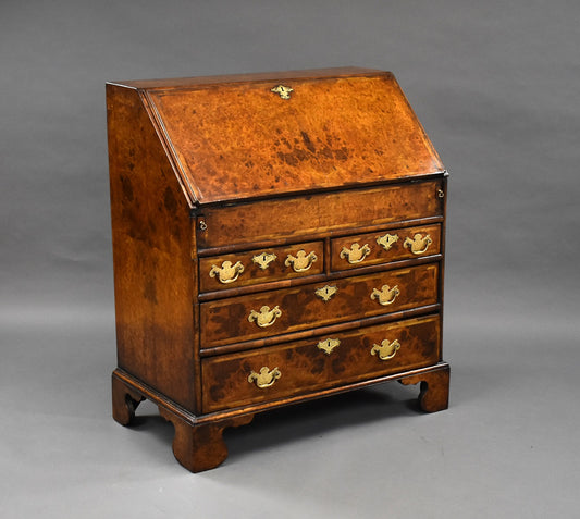 George II Style Walnut Bureau