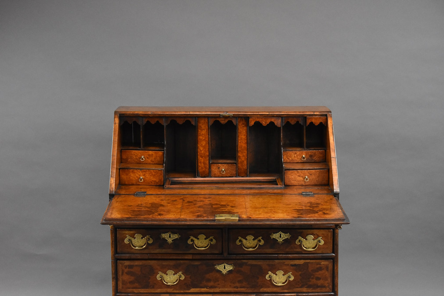 George II Style Walnut Bureau