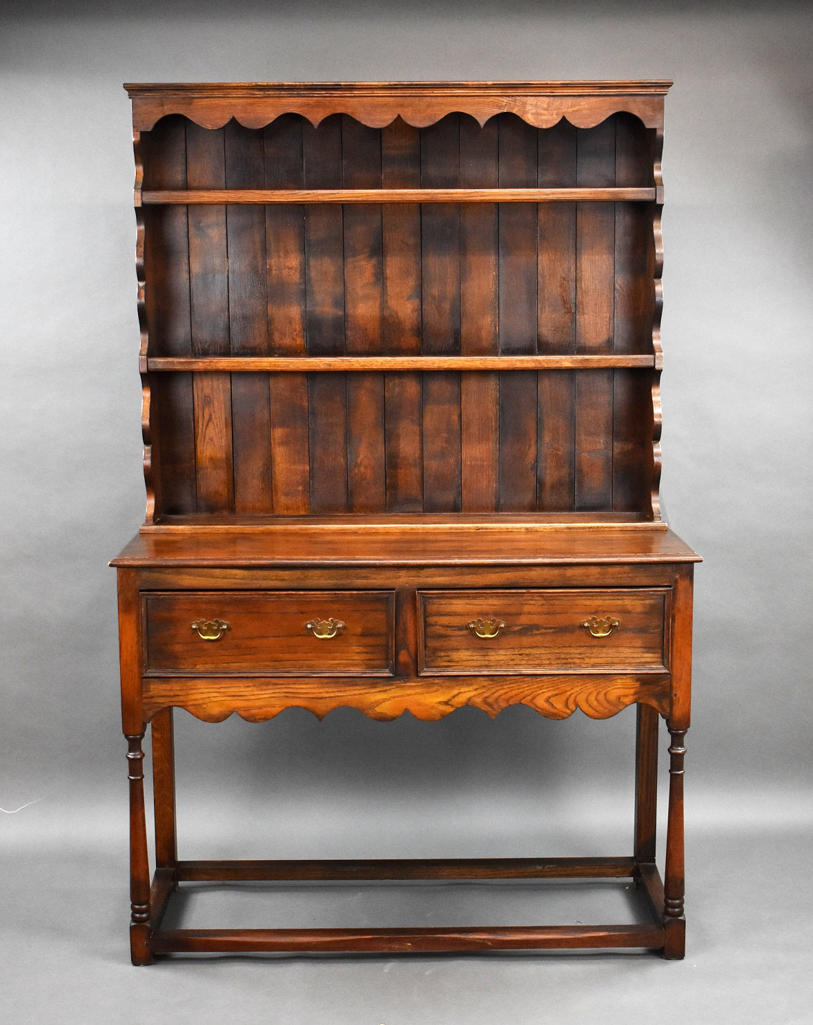 Small Oak Open Rack Dresser