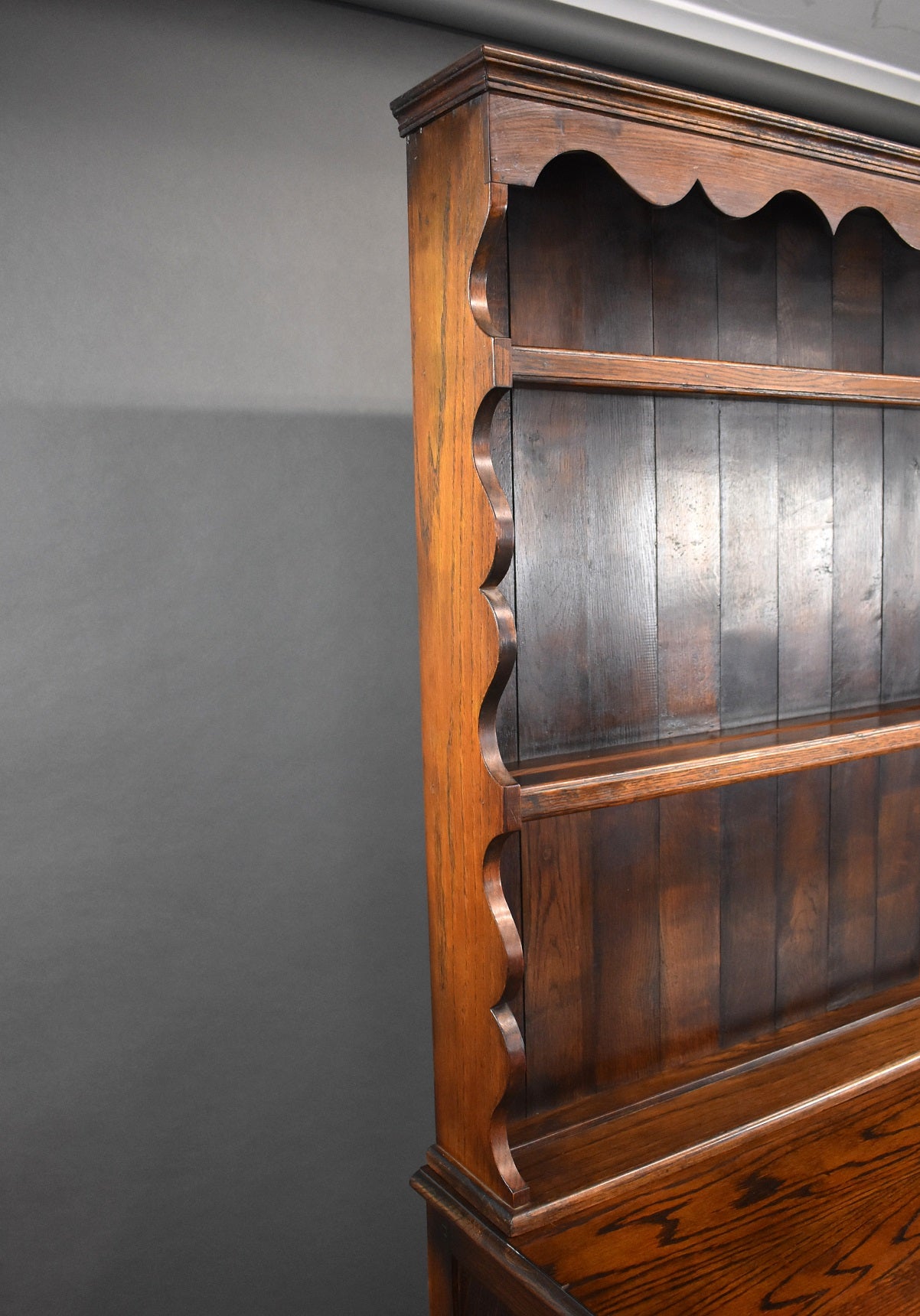 Small Oak Open Rack Dresser