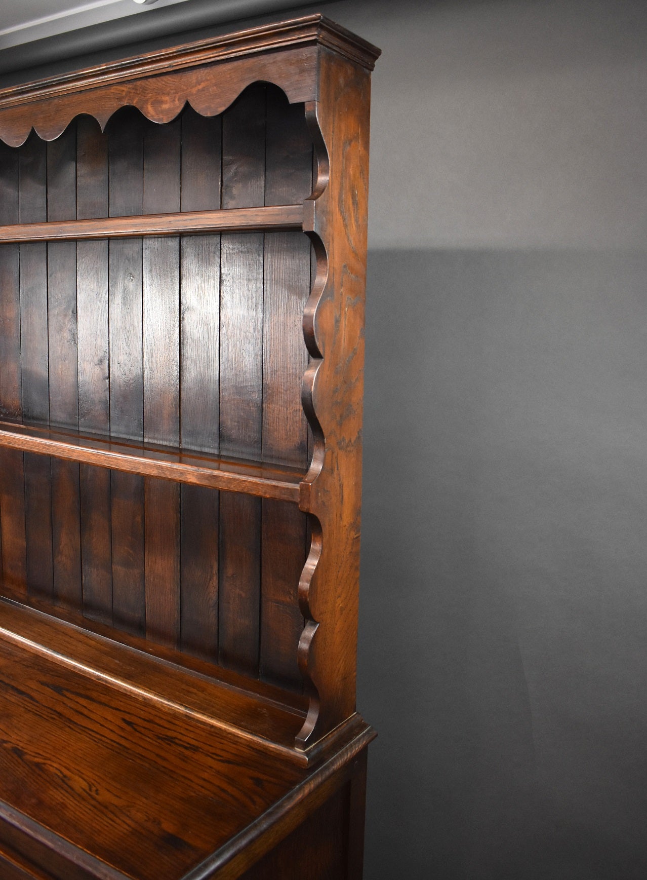 Small Oak Open Rack Dresser