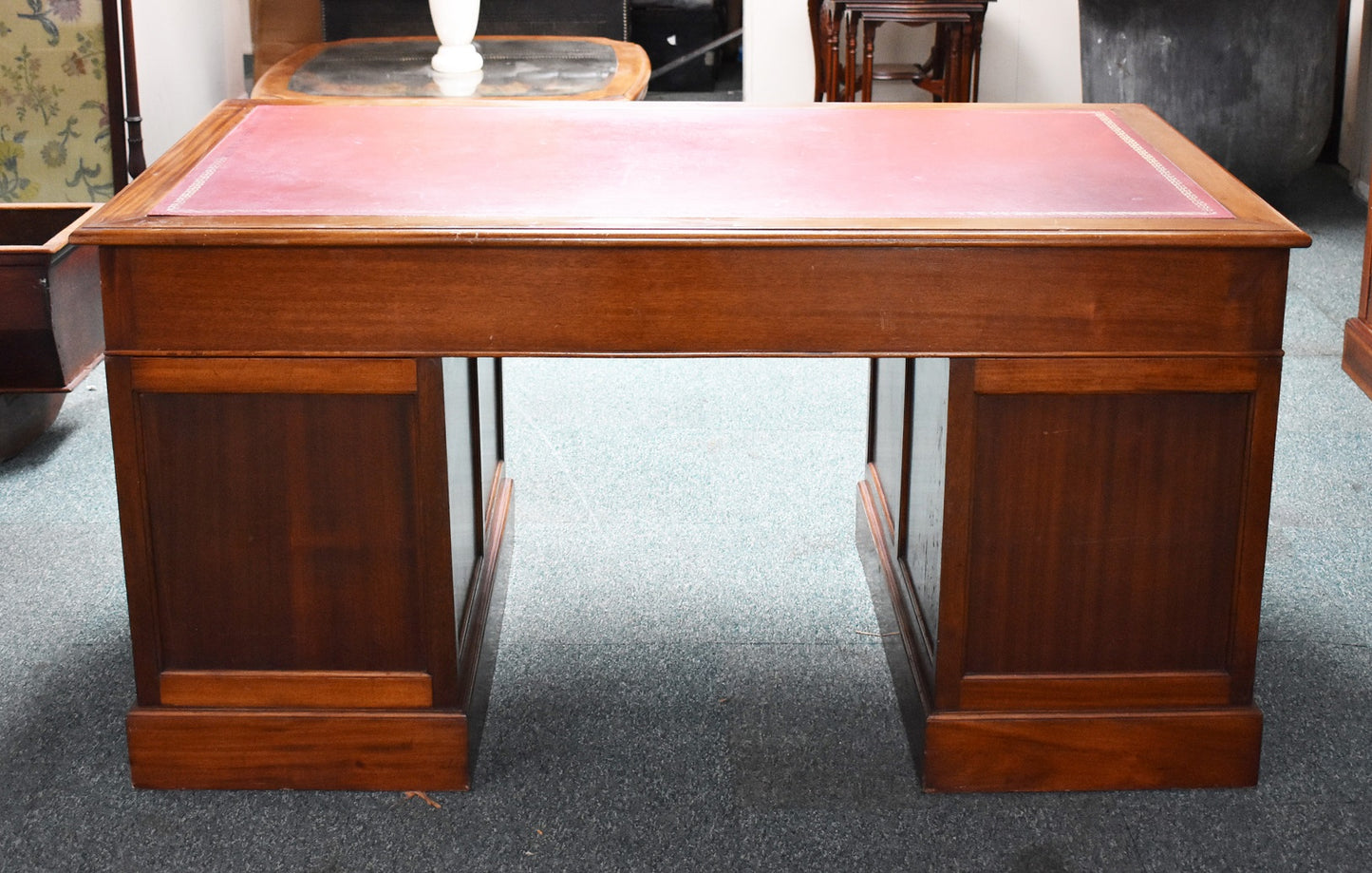 Victorian Mahogany Pedestal Desk