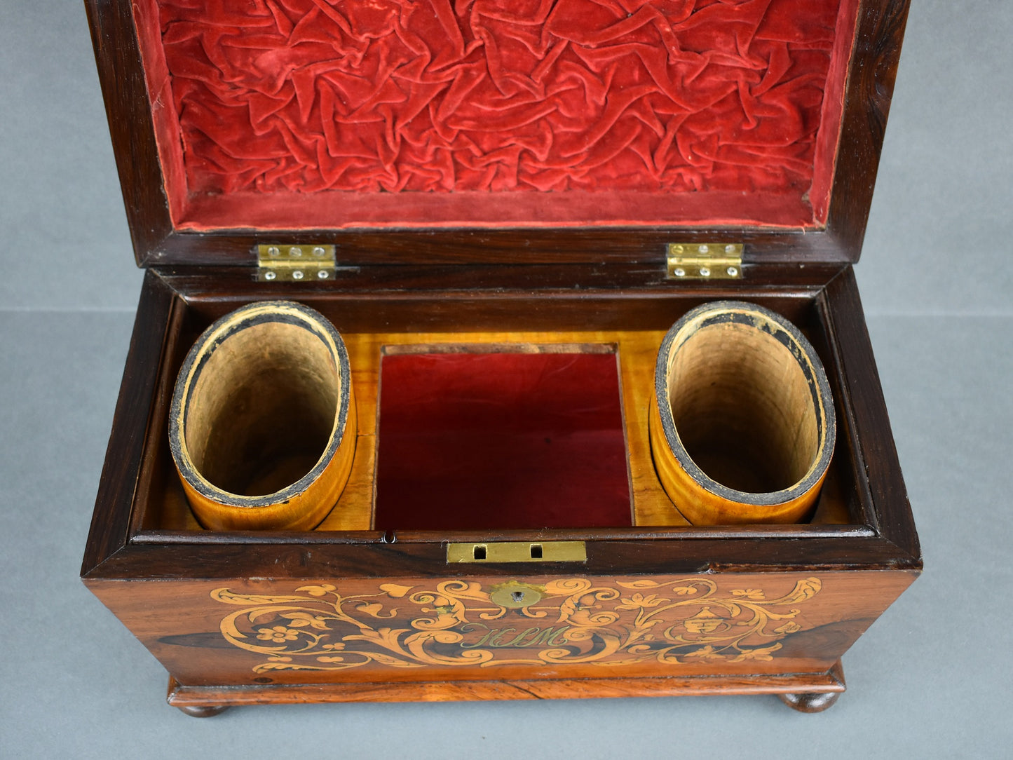 19th Century Victorian Rosewood Tea Caddy