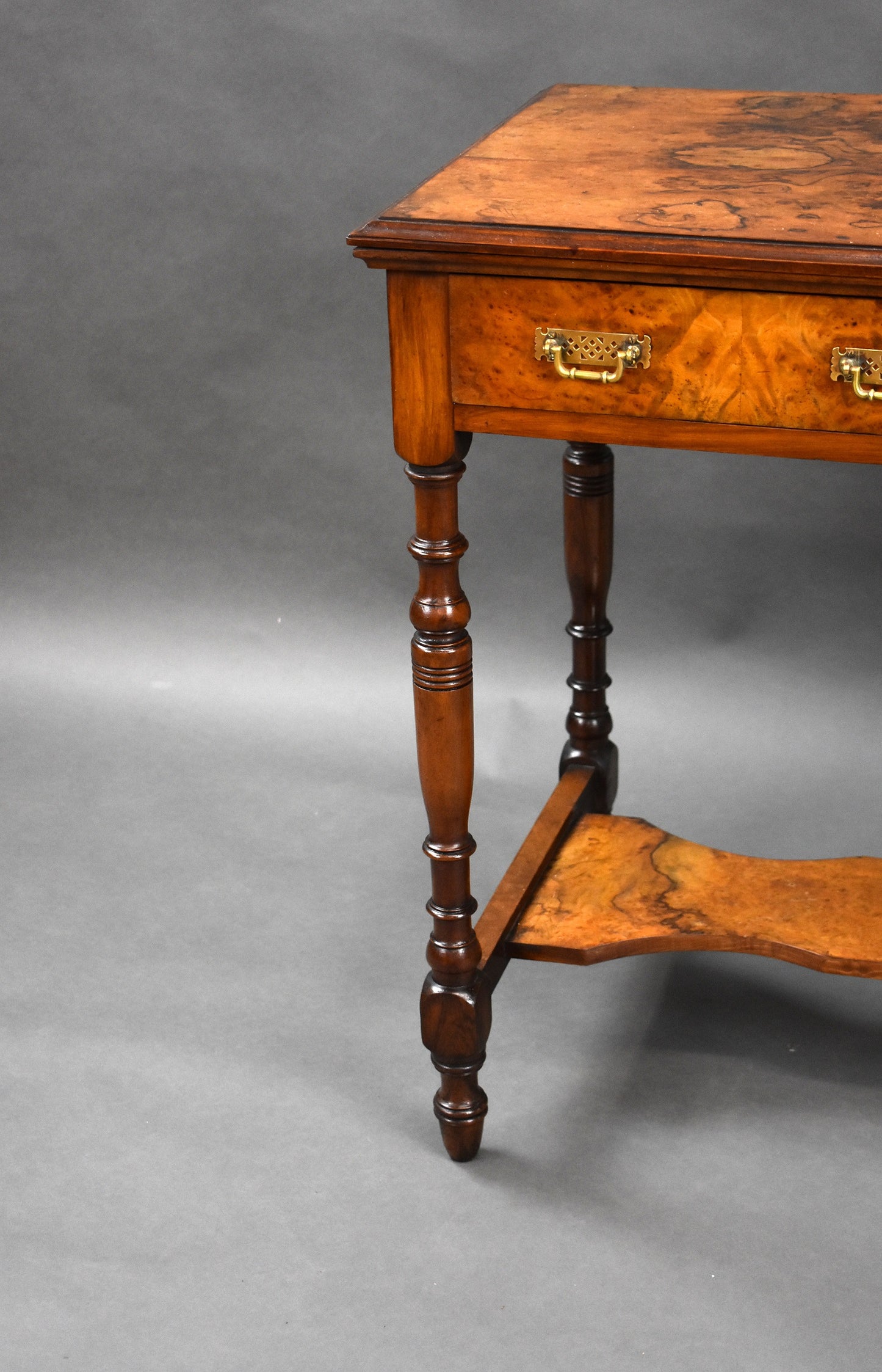 19th Century Burr Walnut Side Table
